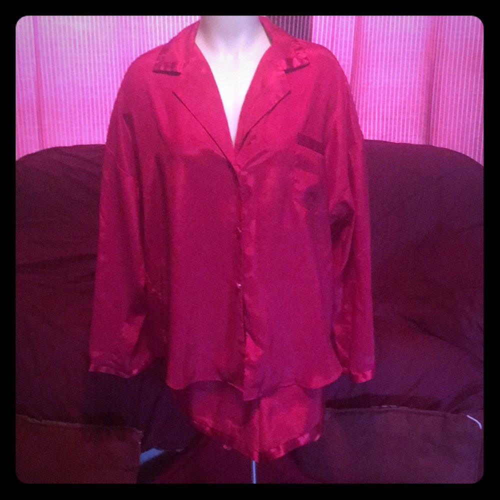 Size L Victoria Secret Silky Pajamas Shorts Set